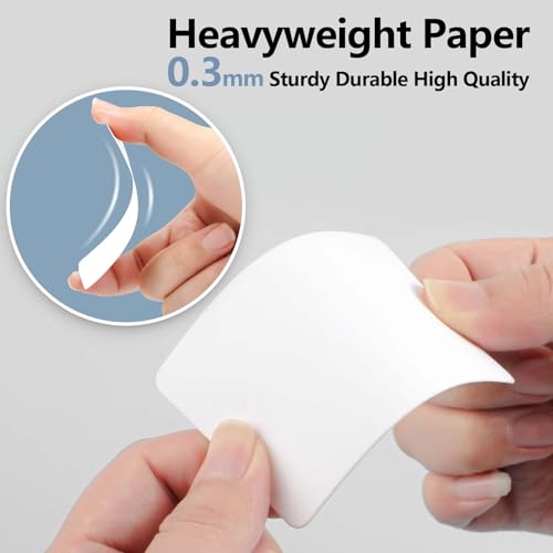 100 Stück Blanko Papier Karten,Weiß Karteikarten,Visitenkarten Papier,Kraftpapierkarten,für Heimwerken Lernen Gedächtnis 8,7 x 5,2 cm)