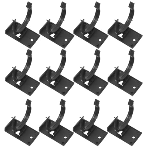 Hoement Clips para Zócalo de Cocina 12 Juegos de Fijación Plásticos para Protección y Nivelación de Patas de Armarios, Accesorios para Uso Doméstico y Profesional
