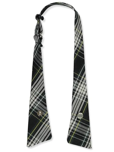 Cookie's Criss Cross Tie - green/white/gold *plaid #61*, one size2