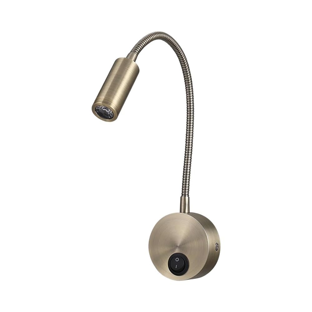 Lámpara de lectura ajustable 360 con flexo de cuello de cisne e interruptor de botón integrado 8