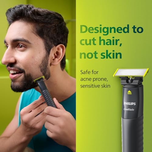 PHILIPS Store Philips One Blade Face Hybrid Trimmer & Shaver QP1424/10 - Image 7