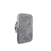 Produktbild SKUTARI® LEDER Cellulare Ruvido Damen Handytasche aus hochwertigem Veloursleder,Umhängetasche,Geldbörse, Lederhandytasche mit extra langem Gurt, handgefertigt MADE IN ITALY (Grau, 11cm x 17cm 2cm)