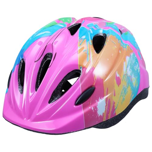 Casco de bicicleta para niñas deporte exterior ciclismo seguro espuma resistente rosa