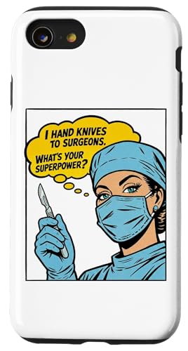 Funny Surgical Tech Gift What’s Your Superpower Scrub Tech Case for iPhone SE (2020) / 7/8