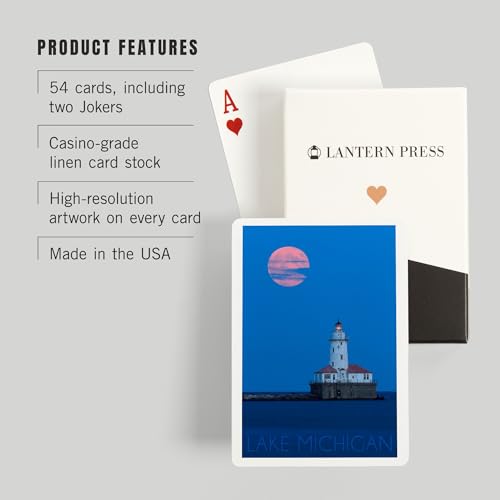 Baraja de 52 cartas Poker de Lantern Press miniatura 3