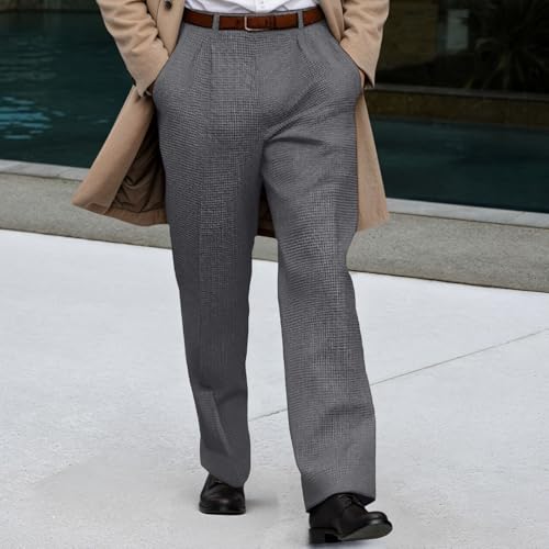 Pantalon habillé décontracté style classique moderne à jambes droites