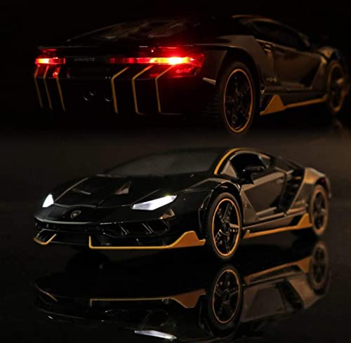 Image of Kids Toy car 1:24 Scale Die cast Metal Toy Car for Kid Model LP770 Pull Back Metal Cars with 4 Openable Doors Light and Musical Sound (Multi)