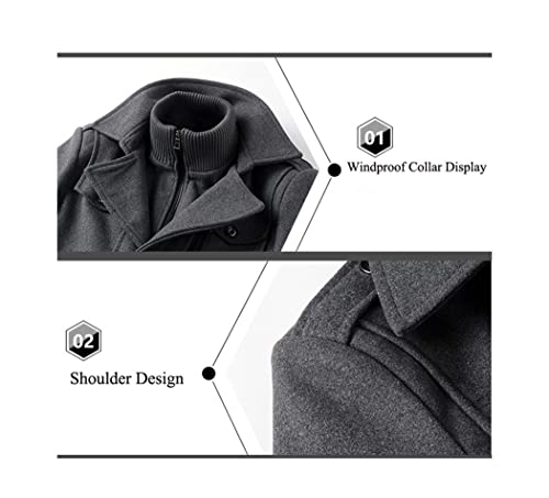 Men's Winter Wool Coat Thick Cotton Wool Jackets Male Casual Long Jacket Outwear2