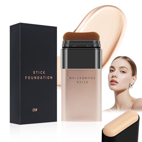 HASAIKA Pinceau de maquillage pour le visage, fond de teint mat, correcteur imperméable, couvrance complète