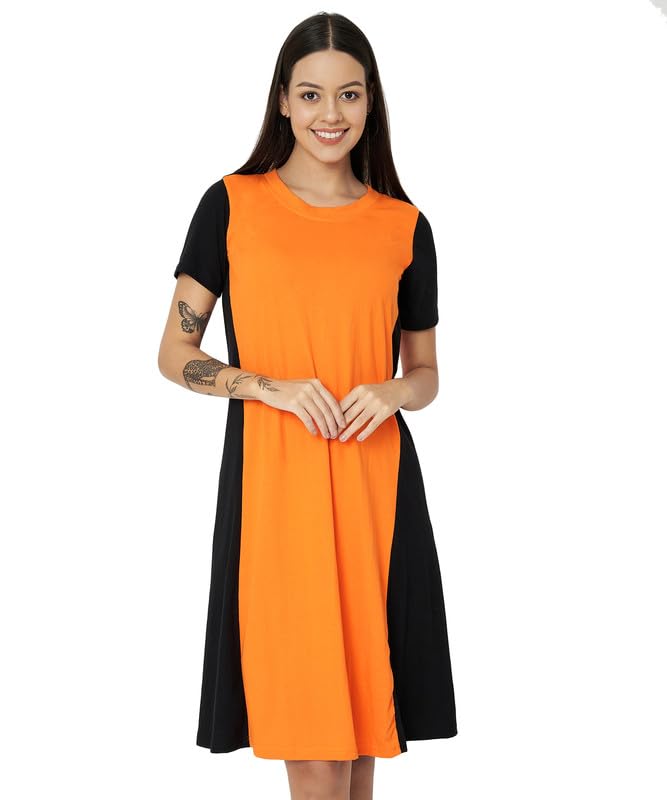 Image of Women's A-Line Cotton Midi Dress