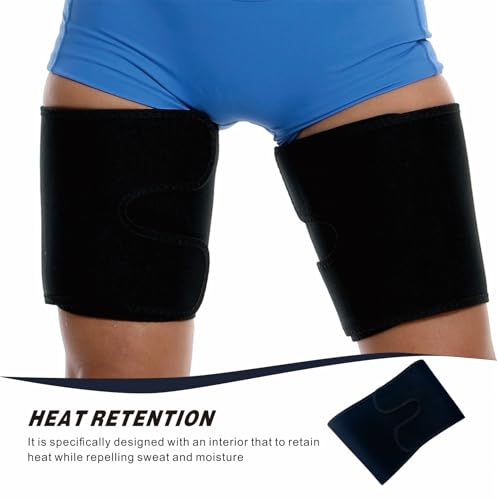 sauna leg sleeves 2-pack adjustable thigh wraps for women amp mensweat thigh trimmer slimming workout gear fat burn