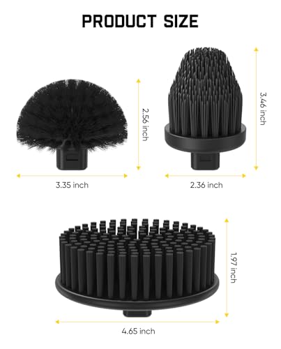 Image of Fanttik 3 Pcs Replacement Brush Heads for Flip G9 Pro Electric Spin Scrubber, Suitable for Fanttik Flip G9 Pro Electric Scrubber Only, Brush Accessories for Bathroom, Shower, Kitchen Floor