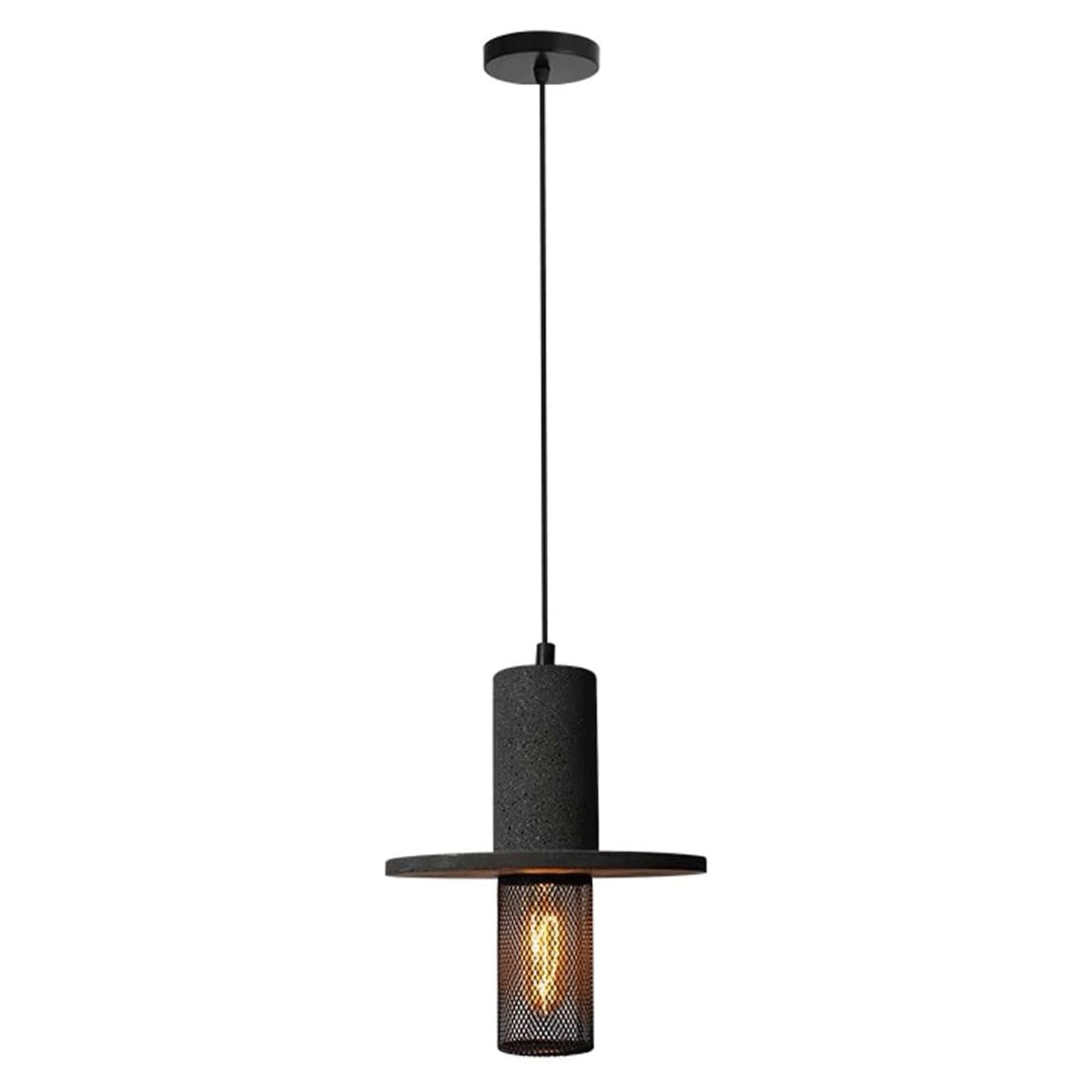 Lampe suspendue industrielle moderne en ciment pour table à manger