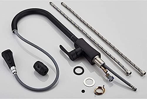 Robinet de cuisine extractible monotrou pour simplifier l'évier