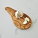 Naturally Med - Olive Wood Garlic Chopping/Cutting Board