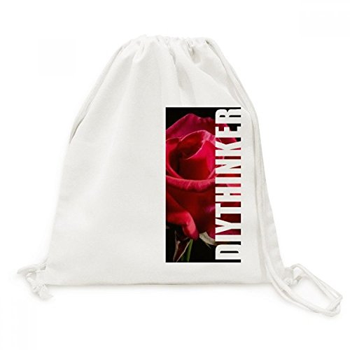 Sac de voyage Toile Drawstring Backpack Roses Rouges pour vos escapades