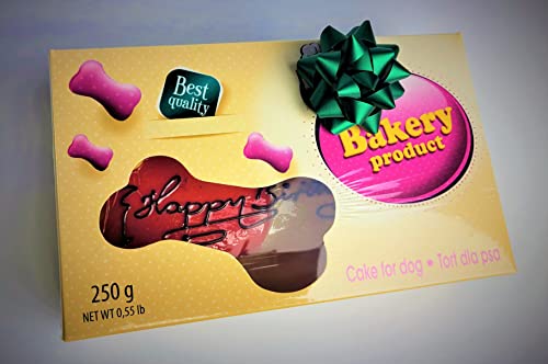 Lolo Pets Classic Geburtstagstorte für den Hund, Knochenform