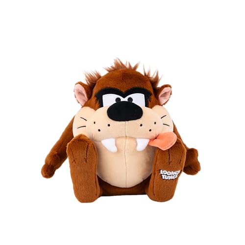 Jazwares Warner Bros. Discovery Looney Tunes, 8-Inch Taz Plush - Super-Soft and Huggable Plush Toy - Official Licensed Plush - for All Ages