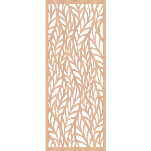 Image of Ortonville Decorative Pierced Fretwork Wood Wall Panels, 19 3 /8 inchW x 49 3 /8 inchH x 1 /4 inchT, Alder