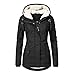 HHMY Parka Damen Winter,Warm Teddyfell Jacke Wintermantel Mit Gefüttert Wasserdicht Dicke Winterparka Parka Mantel Fleecejacke Steppjacke Windbreaker Winterjacke