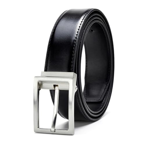 Men's Belt Men's Pin Clip Buckle Belt Leather Men's Belt Business Belt