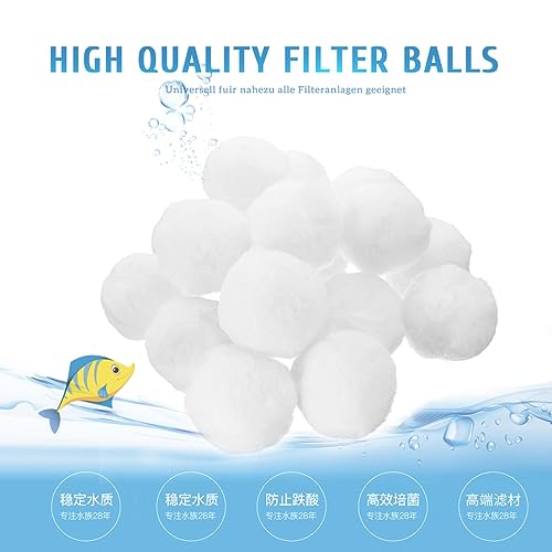 GothicBride Filterballs für sandfilteranlagen, 700g filterbälle für Schwimmbad, Filterpumpe, Aquarium Sandfilter