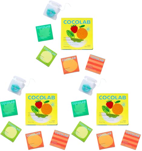 Image of Cocofloss Expanding Woven Dental Floss by Cocolab, Waxed Tooth Floss for Daily Oral Care, Coconut Oil Infused, Vegan, for Adults and Kids, Signature Set, 12 Pack