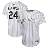 Outerstuff Ryan McMahon Colorado Rockies #24 MLB Baseball Kids Youth 4-20 White Team Color Home Player Jersey - Size 10-12