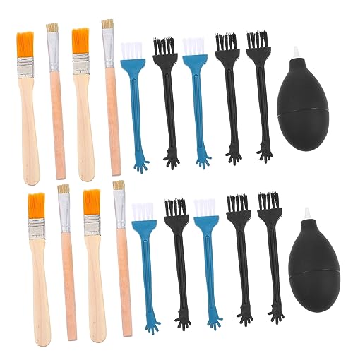 LALAFINA Headset Cleaning Tool Set 2 Pack Electronic Clean Kit Air Blower and Brush for Headphones and Laptops Practical Cleaning Accessory for Everyday Use Random Color