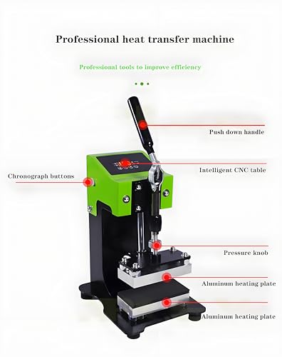 Mini máquina de presión térmica manual 600W con placas dobles miniatura 3