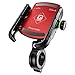 BTNEEU Porta Cellulare Bici, Supporto Telefono per Moto Universale Anti-Shake, Supporto Smartphone per Bici Manubrio MTB Scooter 360° Rotabile Compatibile con 3.5"-7.0" iPhone Samsung Huawei (Rosso)
