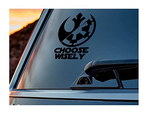 Ur Impressions Blk Choose Wisely Rebel Alliance Or Galactic Empire Decal Sticker Vinyl Graphics For Cars Trucks Suv Motorcycles Windows|Black|5.5 X 4.4 Inch|Uri239-B #TOP17