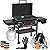 Blackstone Original 28 Inch Omnivore Griddle 2287 with Hood and Side Shelves, Flat Top Grill, Outdoor Griddle with Blackstone Accessories, Blackstone Griddle Seasoning, Wholesalehome Gloves and Cloth