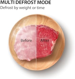 Toshiba 800w 23L Microwave Oven with Digital Display, Auto Defrost, One-touch Express Cook with 6 Pre-Programmed Auto Cook, and Easy Clean - Black - ML-EM23P(BS)