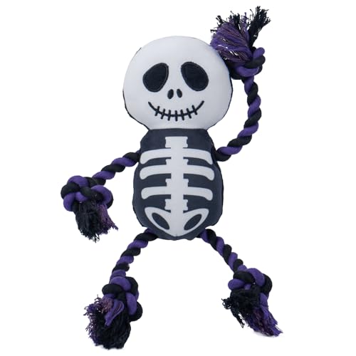 HGB Halloween Dog Squeaky Toys, Stuffed Plush Dog Toys for Large,...
