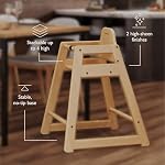 Foundations Highchair for Restaurants and Airbnbs, Durable, Easy to Clean, Neat Seat (Natural)