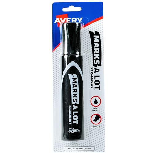 Avery Marks-A-Lot Permanent Marker, Jumbo Desk-Style...