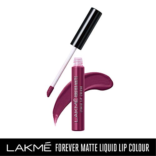 Image of LAKME Forever Matte Liquid Lip Colour, Wine Glow, 5.6ml & LAKME Forever Matte Liquid Lip Colour, Pink Prom, 5.6ml