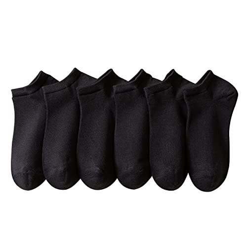 MAGIARTE Mens Cotton Ankle Socks Low Cut Athletic Moisture Wicking Odor Free No Show Socks for Men 3/6 - PACK