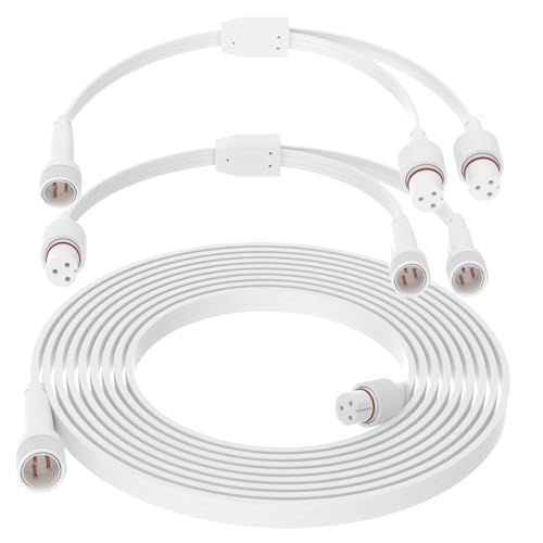 16FT Extension Cable Kit for Govee Permanent Outdoor Lights Extension Cord Compatible with Govee H705A H705B H705C H706A H706B H706C H705D H705E H705F