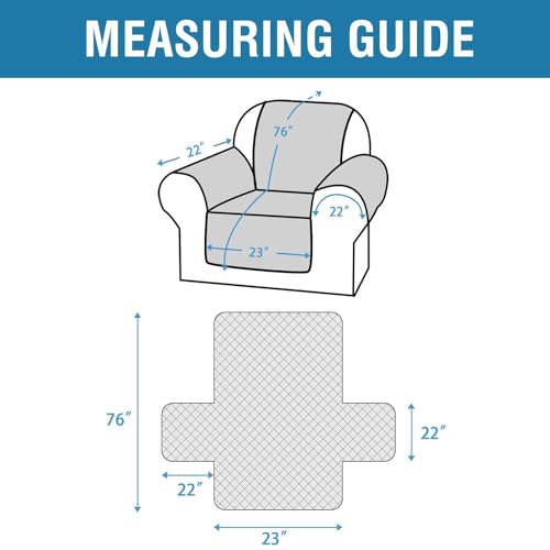 H.Versailtex PART-HVJPCOVER-CHAIR-TAUPE-N Velvet Chair Sofa Slipcover Suede Sofa Cover 100% Waterproof Couch Cover Furniture Protector Cover thumb #1