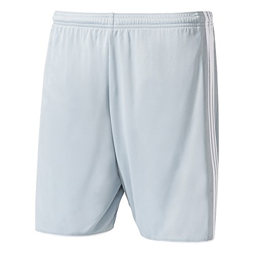 adidas Men's Soccer Tastigo 17 Shorts, Light Grey/White, Large