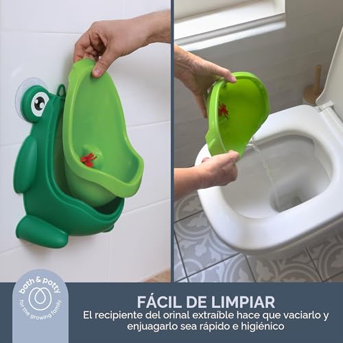 Miniatura 3 de Dreambaby Pee-Pod - Orinal Con Objetivo Giratorio. Entrenador De Inodoro Ideal Para Niños, Color Verde