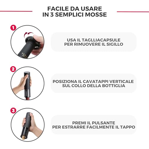 MOODIQUE Cavatappi Elettrico Vino - ConsiglioPro.it