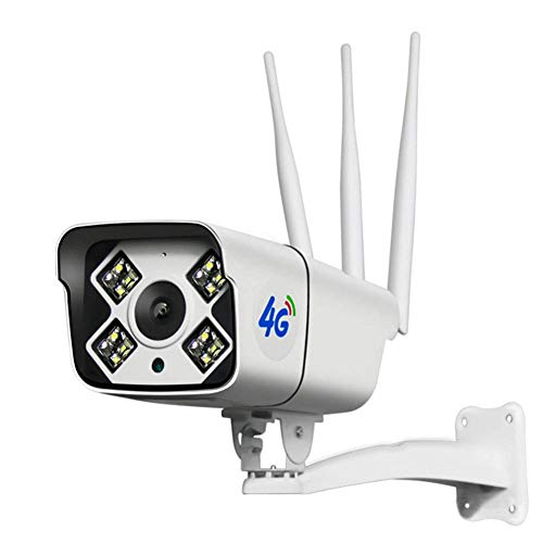 4G Solar-Überwachungskamera - Außen RechargeableWireless IP-Kamera - 1080P mit Farben-Nachtsicht Wetter PIR Bewegungs-Sensor-Überwachungskamera, Nur