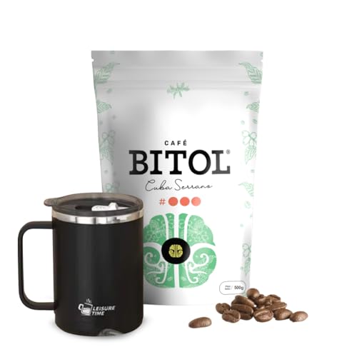 BITOL COFFEE | Pack de Café de Especialidad 100% Arábica Orgánico de Altura | Notas Florales, Almendra Tostada, Caramelo y Cacao | Aroma Intenso, Acidez Balanceada (Cuba Serrano 500 gr)