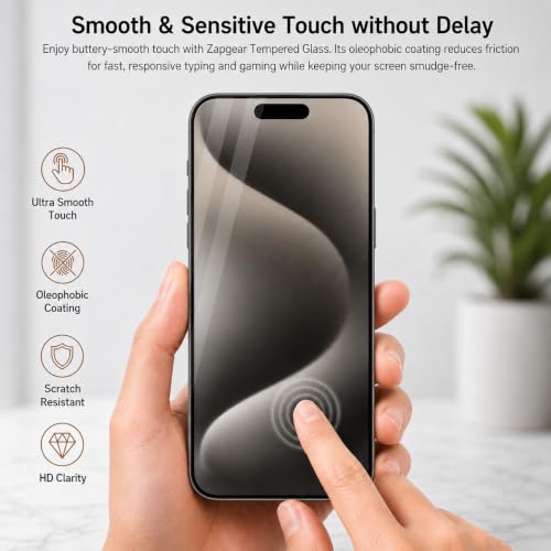 Image of Tempered Glass Screen Protector for iPhone Models | 9H Screen Guard | HD Clear | Bubble-Free | Anti-Fingerprint | Case Friendly