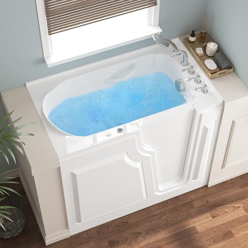 FerdY Floridian 52" x 30" Walk-in Whirlpool Bathtub with Right-Side