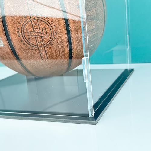 Soporte de baloncesto transparente y caja para figuras de voleibol 5