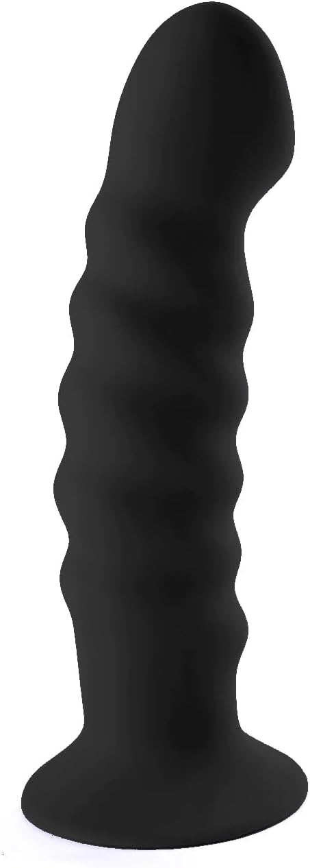 Kendall Silicone Dong Swirled Satin Finish - Black